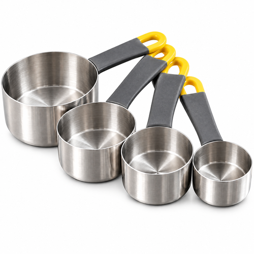 4-Piece Metal Measuring Cup Set — detail 1