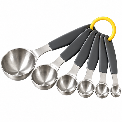 6-Piece Metal Measuring Spoon Set — detail 1