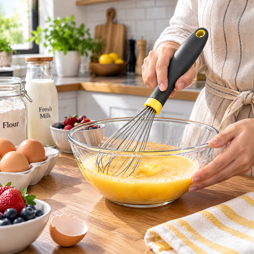 Balloon Whisk with Charcoal Handle — detail 3