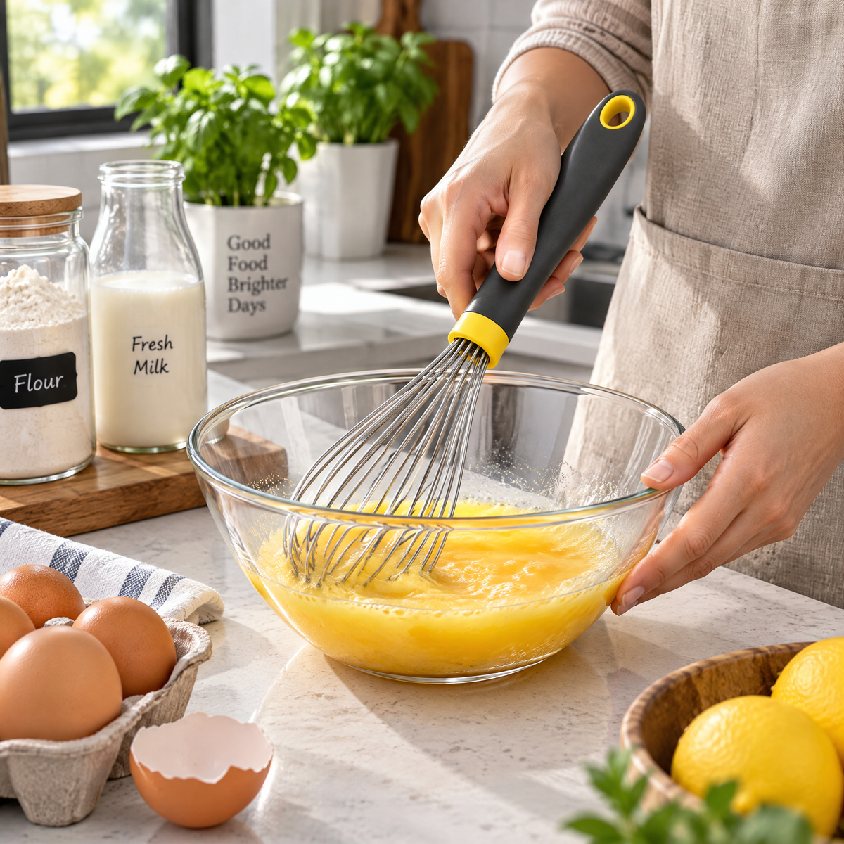 Balloon Whisk with Charcoal Handle — detail 4