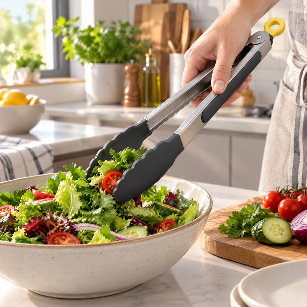 Charcoal-Tip Kitchen Tongs — detail 4