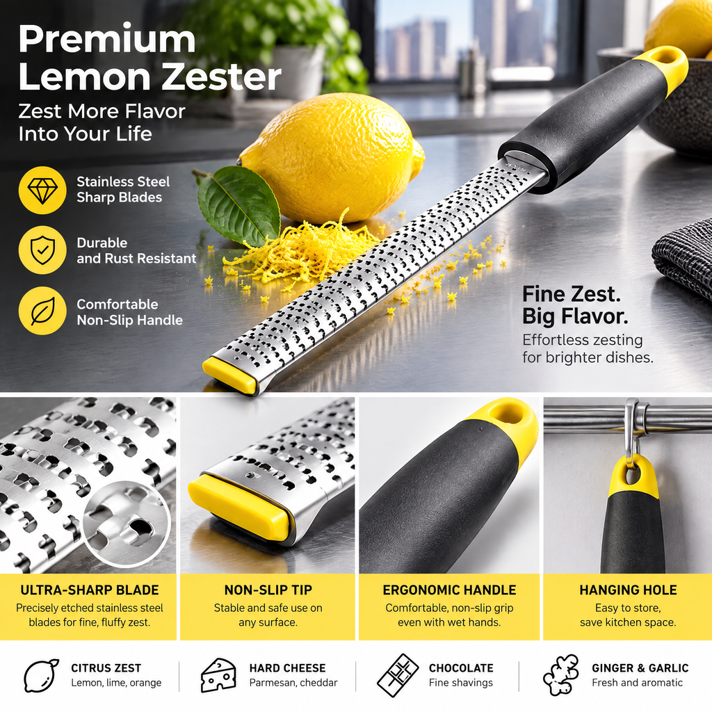 Fine Grater & Citrus Zester — detail 2